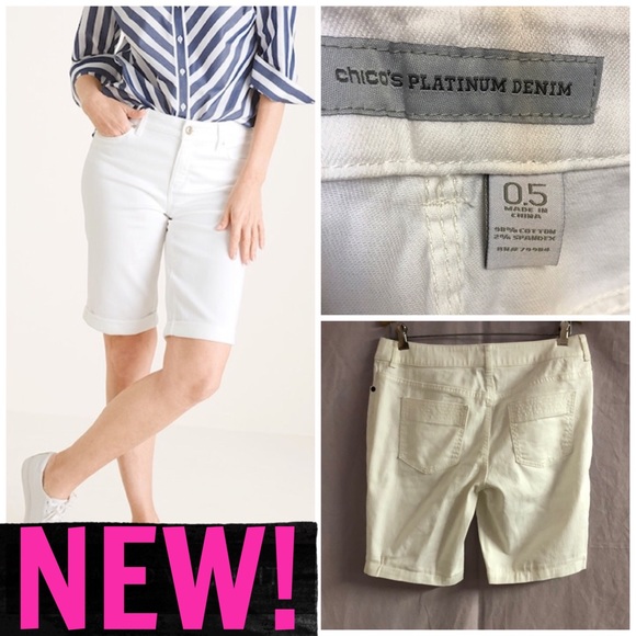 chicos denim shorts
